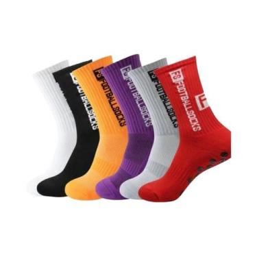 Imagem de Meias Masculinas Antiderrapantes Para Futebol, Rugby, 6 Pares, Com Ven