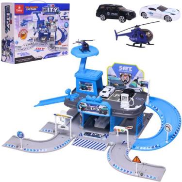 Imagem de Pista Carrinhos Estacionamento Policia Helicoptero - Castela