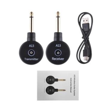 Imagem de Sistema De Guitarra Sem Fio Recarregável 2.4G Com Transmissor E Recept