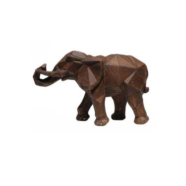 Imagem de Estatua Decorativa Escultura Elefante Geométrico em Resina