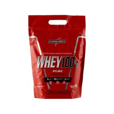 Imagem de 100% Whey REFIL 900g Chocolate Integralmedica, 900g, Chocolate