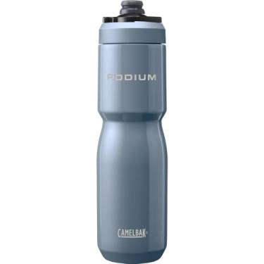 Imagem de “CamelBak Garrafa de água para bicicleta de aço inoxidável isolada em aço inoxidável – para ciclismo, fitness e esportes – Serve para a maioria das gaiolas de bicicleta, 623 g – Pacífico