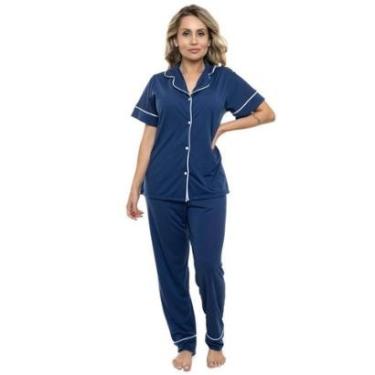 Imagem de Pijama Americano Longo Sepie 610 Manga Curta-Feminino