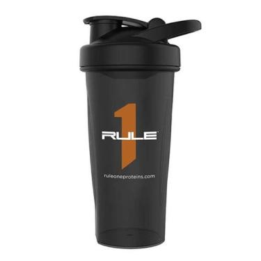 Imagem de R1 Coqueteleira com Alça - 700ml Preta e Laranja - Ruler One - Rule 1