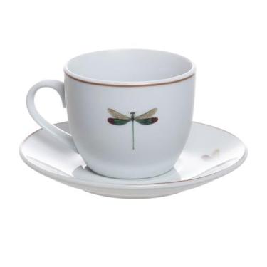 Imagem de Xicara e pires Café Libélula Porcelana 80ml -L Hermitage - L'Hermitage