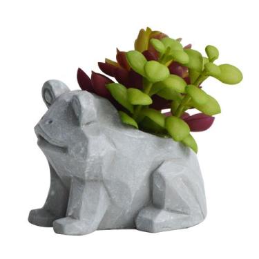 Imagem de Vaso suculenta Sapo 7,5x10x8,5cm cinza -L Hermitage - L'Hermitage, 3 m