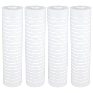 Imagem de Kit 4 Refil Filtro Caixa Dágua Ranhurado 9 3/4 5 Micra Cor Branco   - 