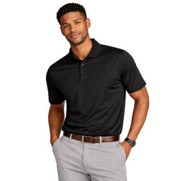 Imagem de Camisa Polo Masculina Poliamida Elastano Premium Cor:PretoTamanho:G1 -