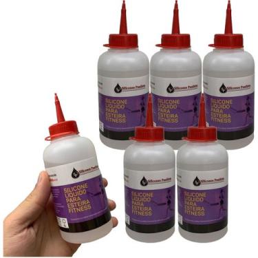 Imagem de Kit 5 Silicones 250ml Profissional Para Lubrificar Esteira Elétrica Re