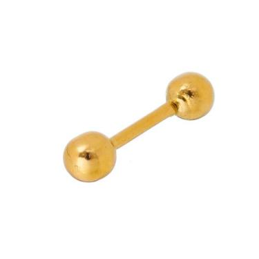 Imagem de Piercing Orelha Tragus Cartilagem Helix Ouro 18k Bola - 750 Net Oz