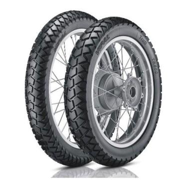 Imagem de Par Pneu Vipal Tr 300 80/90-21 Dianteiro 120/80-18 Traseiro