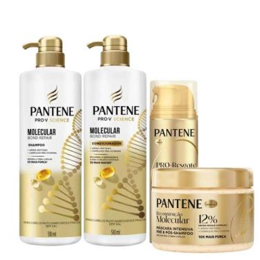 Imagem de Kit Pantene Molecular Bond Repair: Shampoo, Condicionador 510ml + Trat