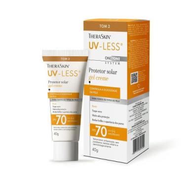 Imagem de Protetor Solar Gel Creme TheraSkin UV-Less Tom 2 Fps70 40g