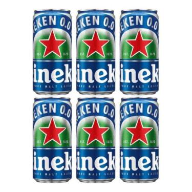 Imagem de Kit C/6 Cerveja Heineken 0% Álcool 269ml