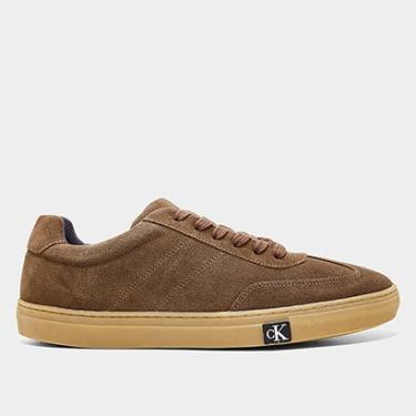 Imagem de Tênis Couro Calvin Klein Palito Side Nobuck Masculino-Masculino