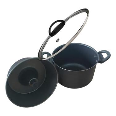 Imagem de Kit Conjunto Multiuso Pudim Banho Maria 2 X 1 Tampa De Vidro - RL, Pre