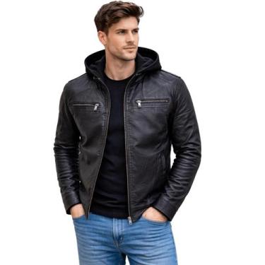 Imagem de Jaqueta PU Masculina Dixie 16.07.0288 Preta, Preto, G