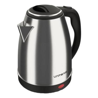 Imagem de Chaleira Elétrica Inox 127v Atacama Unitermi 1,8l 1200w Inox, Preto