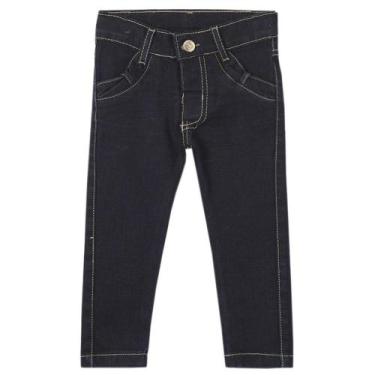 Imagem de Calça Infantil Look Jeans Skinny Jeans - UNICA - 2, Azul, 2