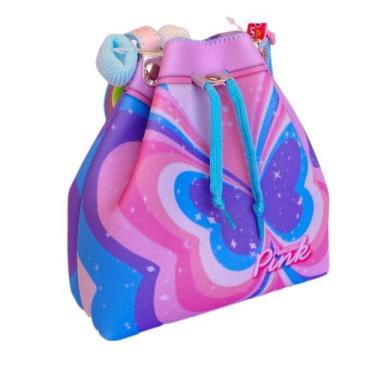 Imagem de Bolsa Infantil Bucket Estampa Borboleta - Princesa Pink