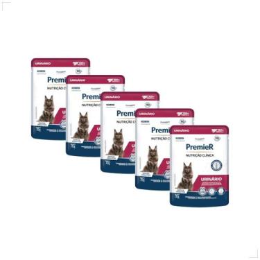Imagem de Kit 5 PremieR Nutrição Clínica Úmidos Gatos Urinário 70g Medida:70g, 7