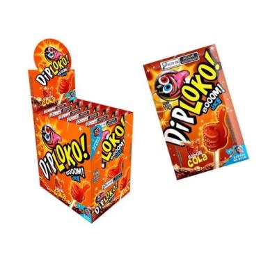Imagem de Pirulito DipLoko Pó Explode na Boca Cola 15u