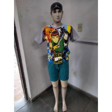Imagem de Bermuda infantil malha algodão c/poliéster - Abrange, Verde, 8