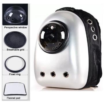Imagem de Mochila Bolsa Pet Cápsula Astronauta Passeio Gato e Cachorro - N/A, Ci