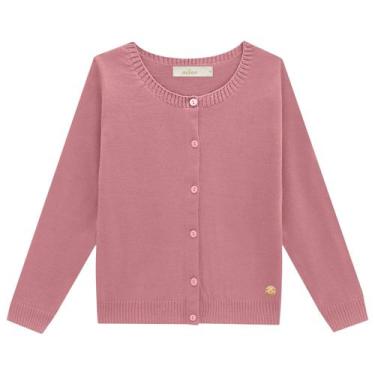 Imagem de Cardigan Casaquinho Casaco Tricô Tricot Menina Rose Preto - Milon, 2, 