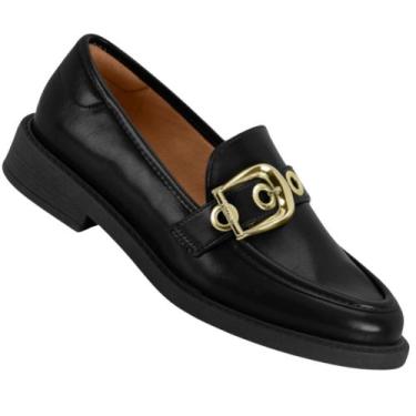 Imagem de Sapato Mocassim Vizzano 1453.104 Feminino, Preto, 38