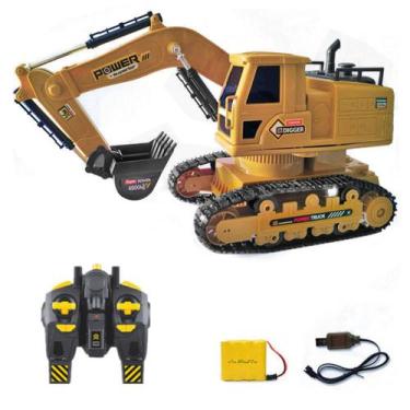 Imagem de Escavadeira de controle remoto com som Recarregavel 40cm - JJT