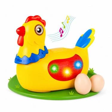 Imagem de Brinquedo Infantil Galinha Divertida Bota Ovo Com Sons e Luzes - Toys