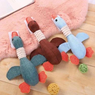Imagem de Brinquedo para Cachorro em Tecido e Flanela - Pato - Meu Pet