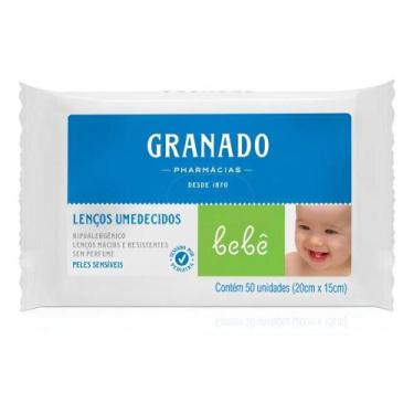 Imagem de Granado lenços umedecidos bebê pct 50un