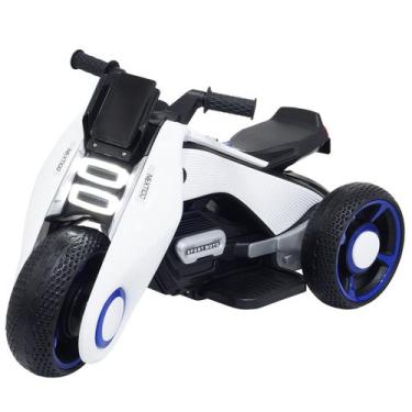 Imagem de Mini Moto Elétrica 6V Triciclo Futurista Criança Infantil Led Som Usb 