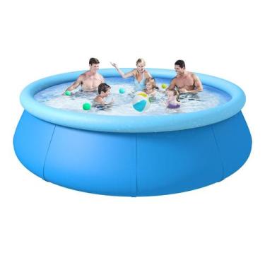 Imagem de Piscina inflável OLYMSOLD Round 10 pés x 76 cm para família