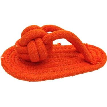 Imagem de Brinquedo Mordedor Cachorros Chinelo Corda 100% algodão - Bom Amigo, L