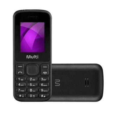Imagem de Celular Para Idoso Multilaser Up Tela 1,77 Polegadas 4G - Preto.