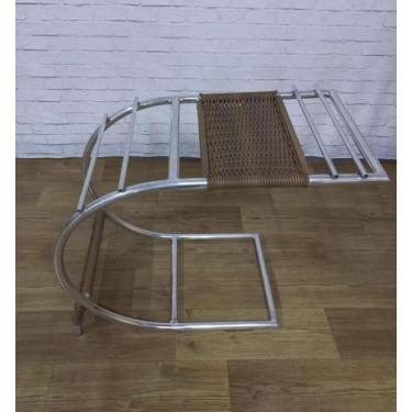 Imagem de Revisteiro com Fibra Cromado - Via Decor