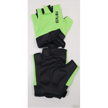 Imagem de Luva Bike Cycle Lycra Scalibu, Verde, Preto, M