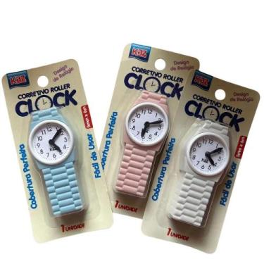 Imagem de Corretivo Roller Clock Kaz - Fita Corretiva 5x6mm, Rosa