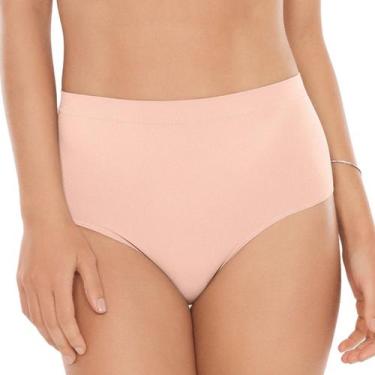 Imagem de Calcinha Básica Feminina Cintura Alta Sem Costura Plie 50043, G1, Balm