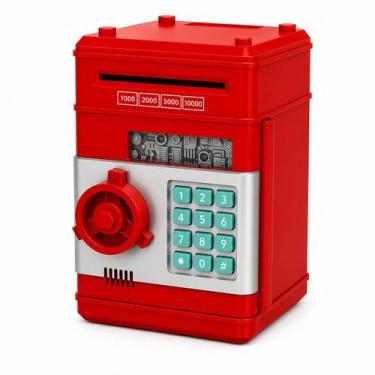 Imagem de Cofre Digital Infantil com Senha e Som para Dinheiro e Moedas - Presen