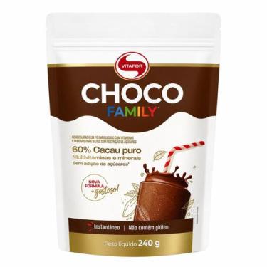 Imagem de Choco Family 60% Cacau Puro 240g Vitafor Sabor:Chocolate, Chocolate