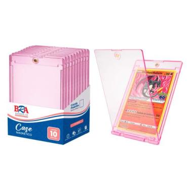 Imagem de Case Magnético para TCG Rosa 10 Unidades 4mm BRA - BC-3044