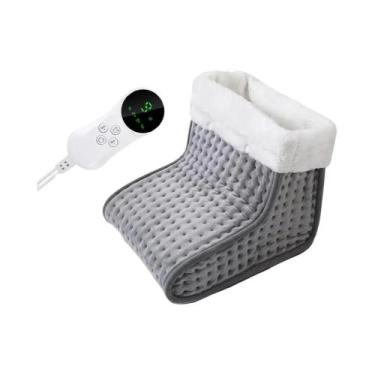 Imagem de Aquecedores De Pés Elétricos 26x28x22cm, Almofada Térmica Macia Com 9 