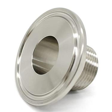 Imagem de Conexões de tubo adaptador macho de rosca tri-braçadeira 25,4 mm 34 mm 50,5 mm 64 mm x 1/4, TC34 X DN8,10 Pac