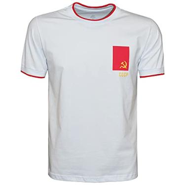 Imagem de Camiseta Liga Retrô CCCP Bandeira Branco (G)