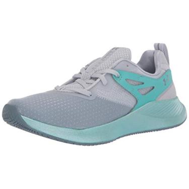 Imagem de Under Armour Tênis feminino Charged Breathe Tr 2 Cross Trainer, Cinza halo (101)/Turquesa radial, 5