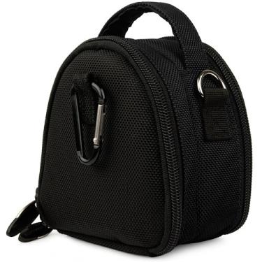 Imagem de Black Limited Edition Camera Bag Carrying Case with Extra Accessory Compartment for Canon Power-Shot series- Point and Shoot Digital Camera + Includes Gray 6 Inch Mini Tripod